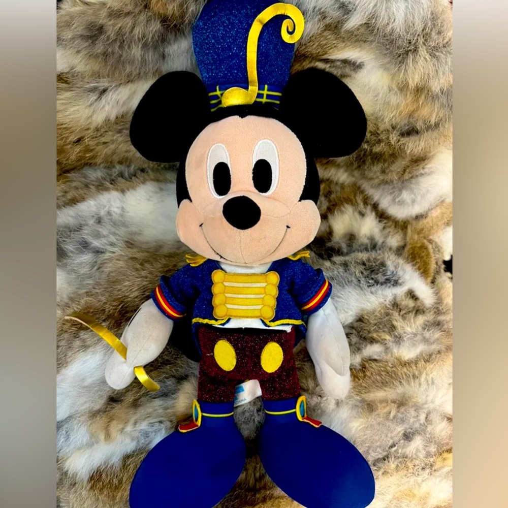 VTG Rare Japanese Mousse Parade Mickey Mouse Plushie Large
